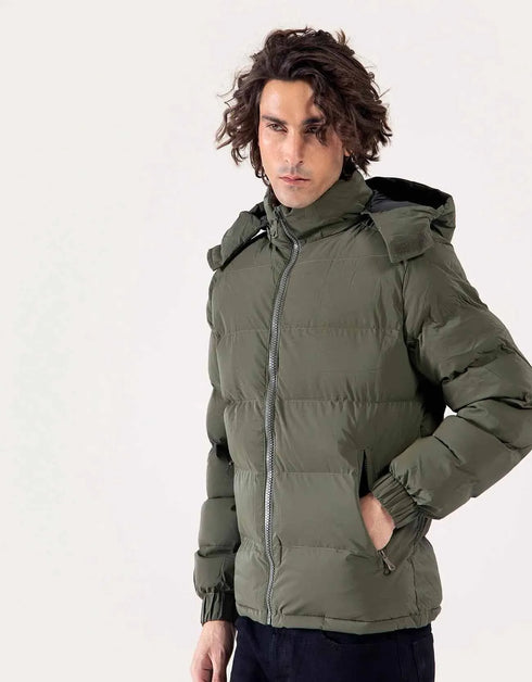 HOODED PUFFER JACKET